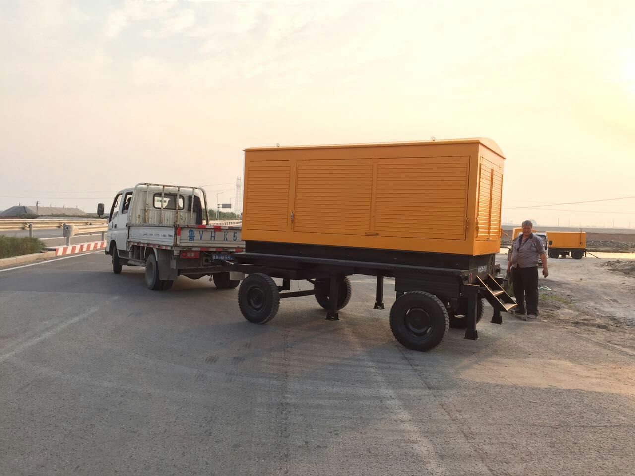 羅德移動泵車進(jìn)行試車 羅德移動泵車進(jìn)行試車